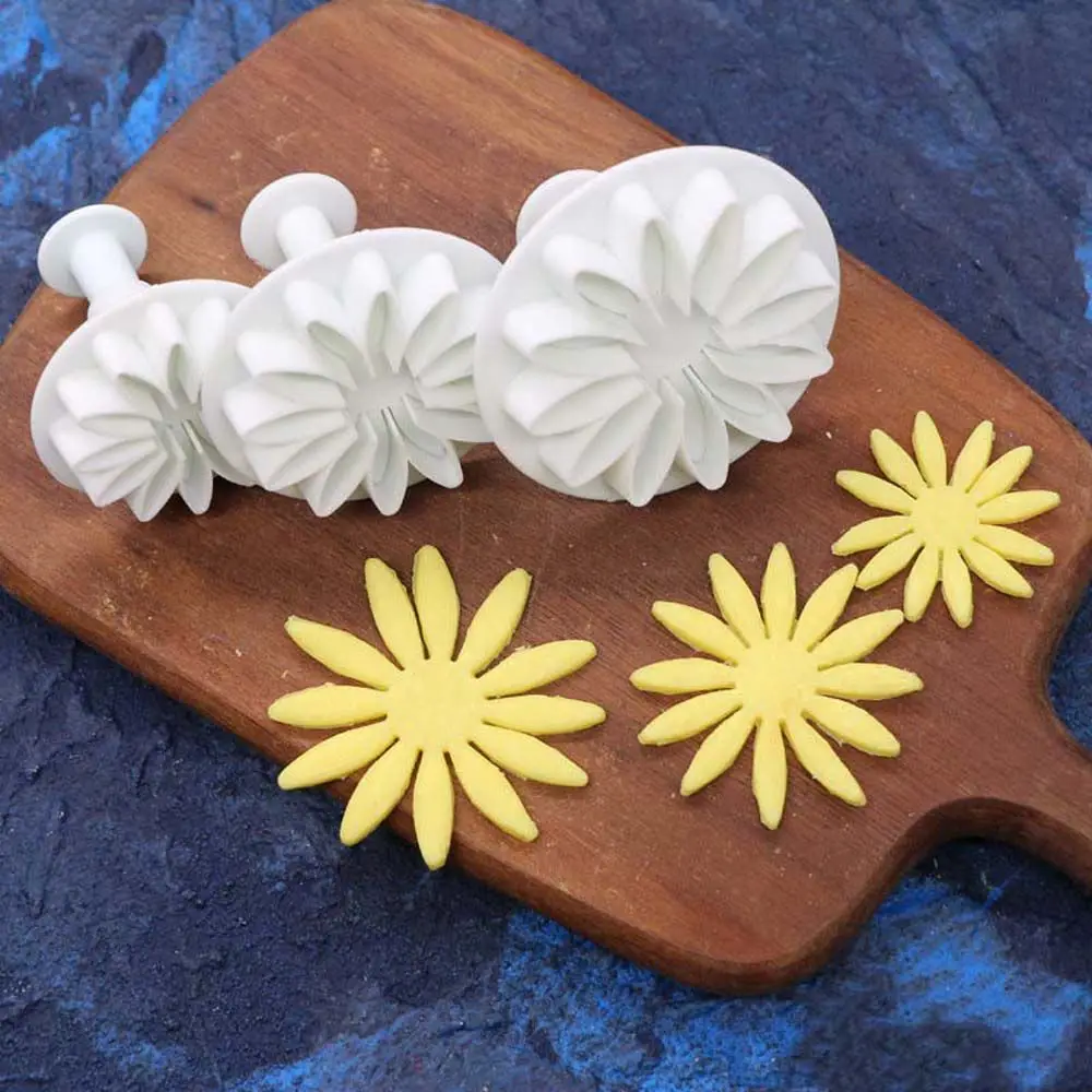 

DIY Sunflower Baking Tool Kitchen Plunger Pastry Cake Decoration Cookie Cutter Biscuit Mould Fondant Mold