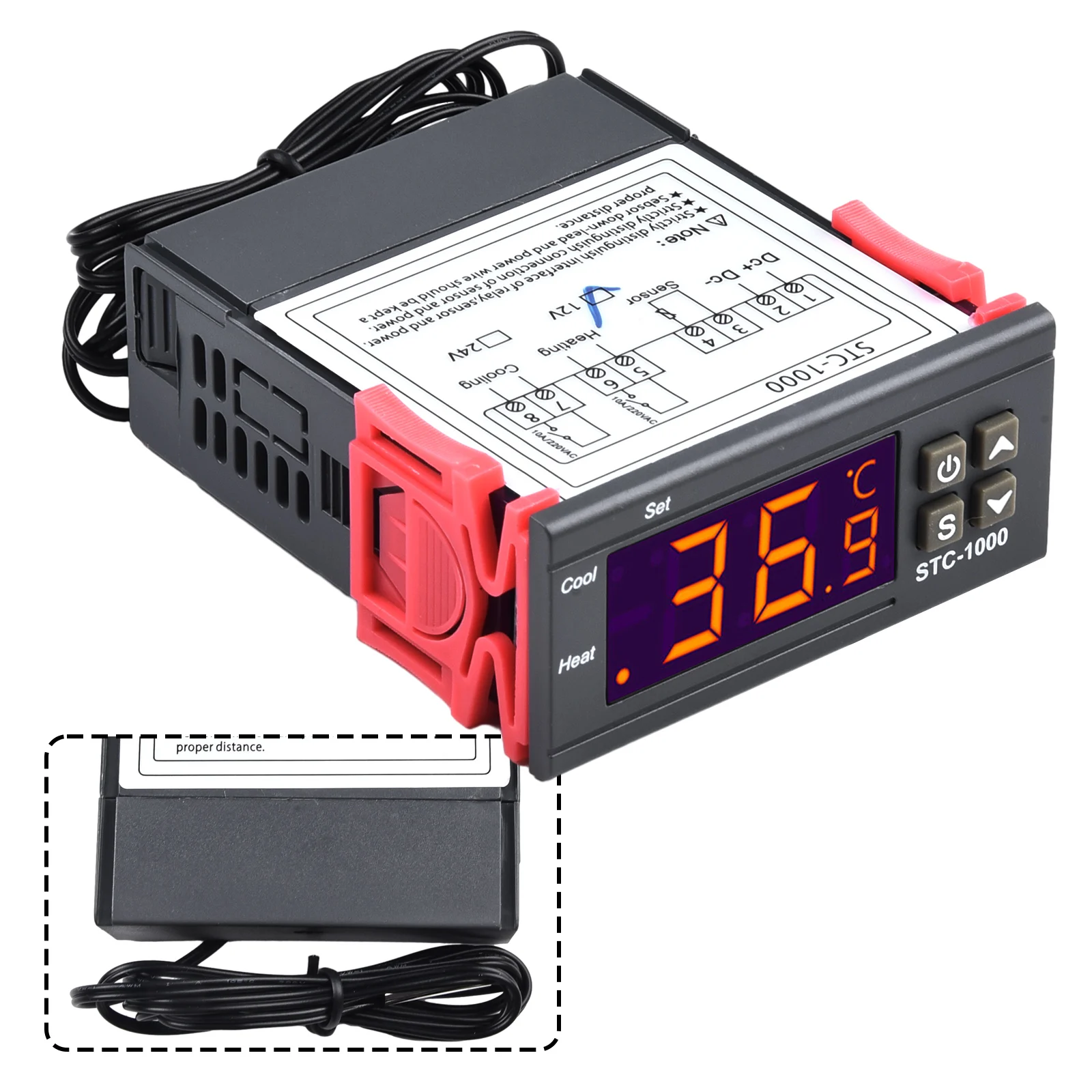Controller Temperature Temperature Range: -50°C ~ +99°C 1 Meter 75 X 34.5 X 85 Mm Accurate Flexibility Sensor 4mm
Controller Temperature Temperature Range: -50°C ~ +99°C 1 Meter 75 X 34.5 X 85 Mm Accurate Flexibility Sensor 4mm
