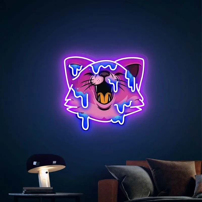 Anime Neon Sign UV Print Acrylic Led Cat Neon Sign for Bedroom Wall Art Decor Kawaii Aesthetic Neon Sign living Room Decoration
Anime Neon Sign UV Print Acrylic Led Cat Neon Sign for Bedroom Wall Art Decor Kawaii Aesthetic Neon Sign living Room Decoration