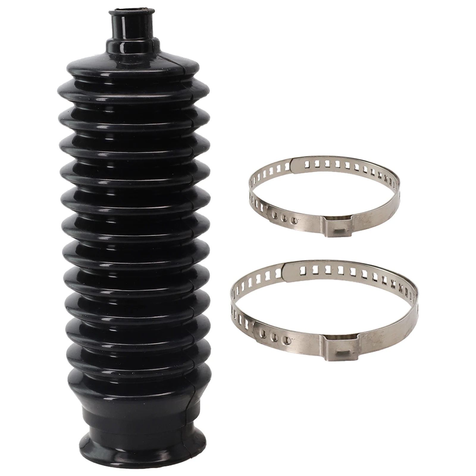 Bellows Boot Gaiter Pinion Boots Easy To Install Accessories Black Part Replacement Set Silicone+Metal Durable Practical
Bellows Boot Gaiter Pinion Boots Easy To Install Accessories Black Part Replacement Set Silicone+Metal Durable Practical