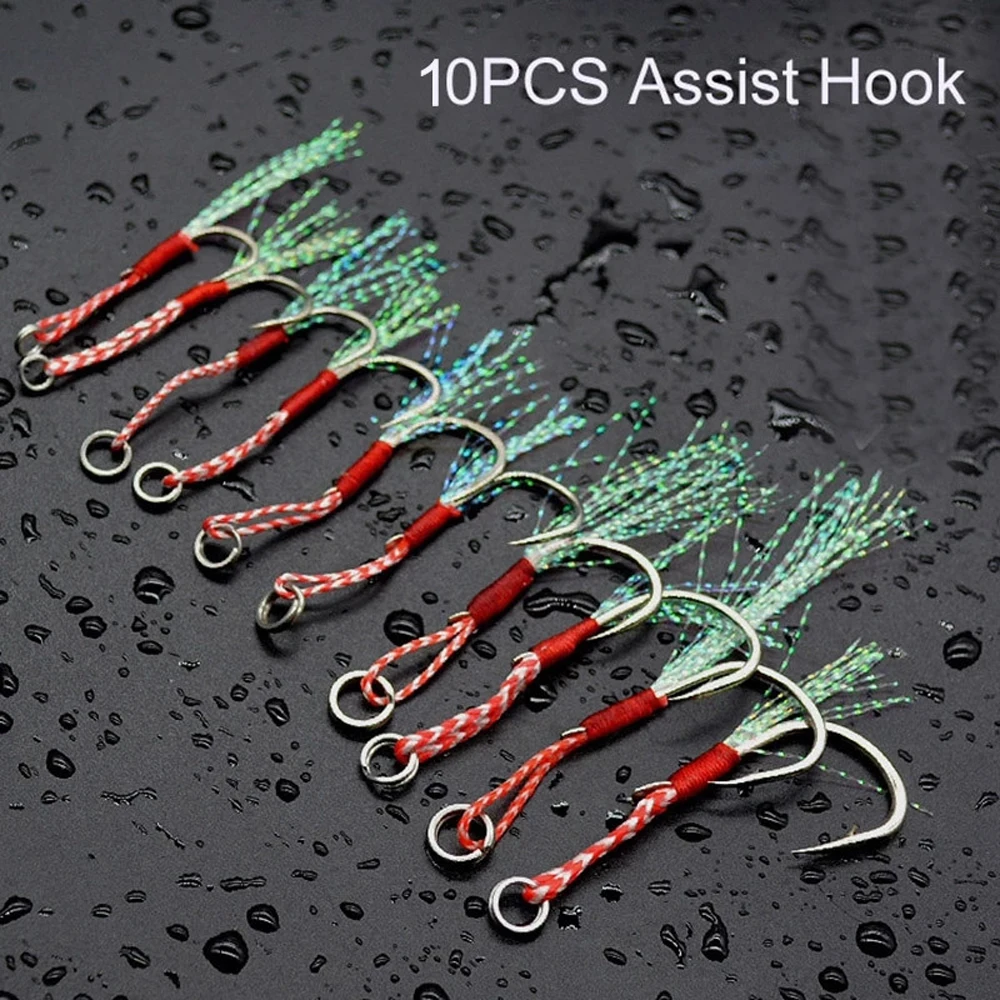 Fishing Lure Feather Hook Barbed Hook Slow Jigging Cast Jigs Assist Hook Jig Head Hook Fishing Jigging Hook Single Jig Hooks
Fishing Lure Feather Hook Barbed Hook Slow Jigging Cast Jigs Assist Hook Jig Head Hook Fishing Jigging Hook Single Jig Hooks