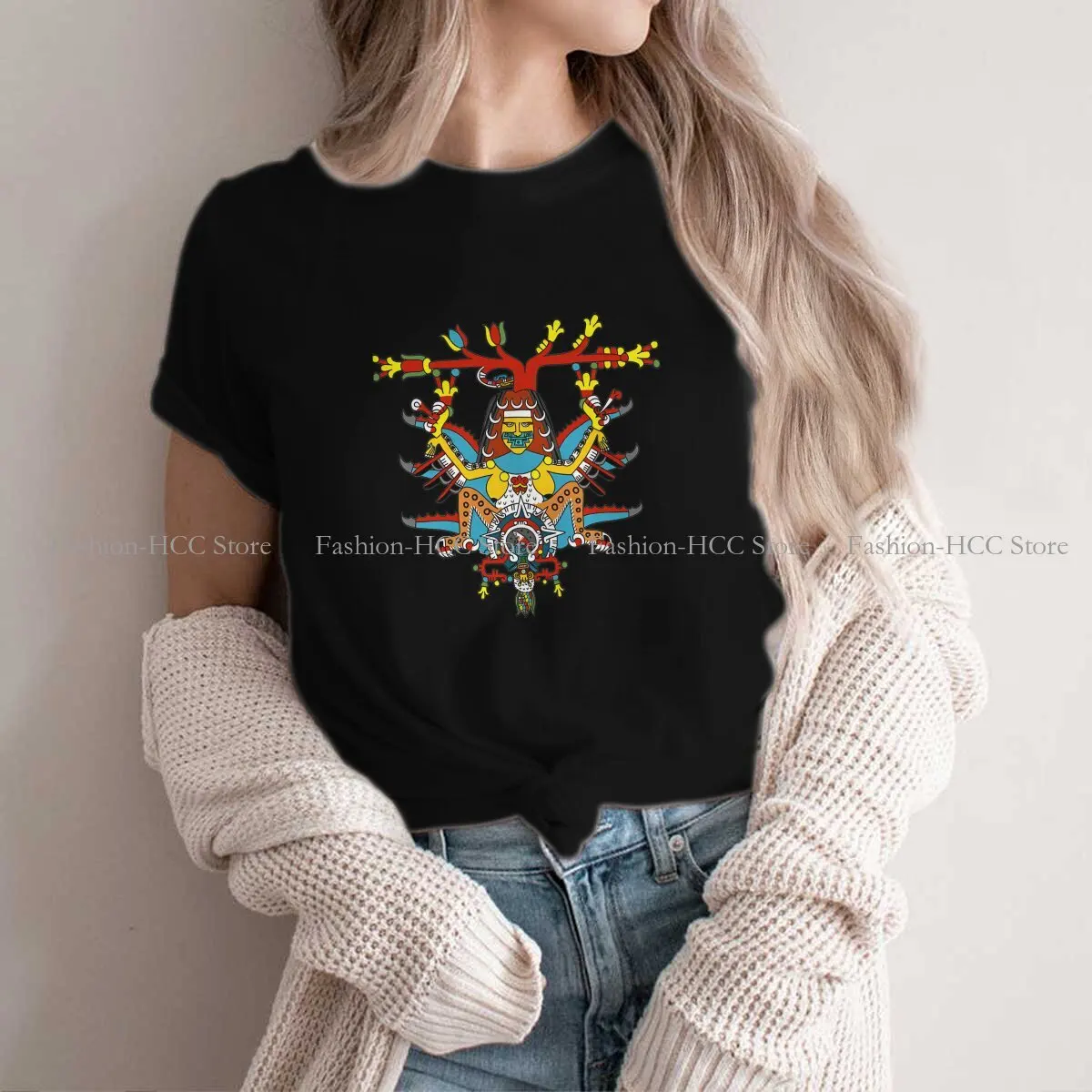 Piluayotl Ihuan Nanyotl Harajuku Polyester TShirt Aztec Abstract Art Style Streetwear Leisure T Shirt Female
Piluayotl Ihuan Nanyotl Harajuku Polyester TShirt Aztec Abstract Art Style Streetwear Leisure T Shirt Female
