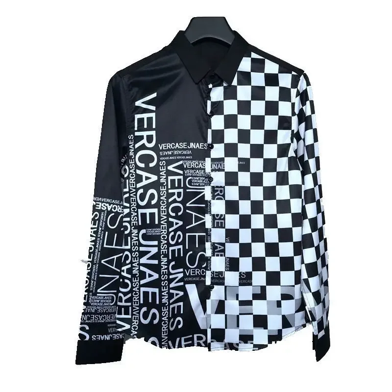 Spring Autumn Long Sleeve Fashion Printing Shirt Man High Street Casual Button Patchwork Cardigan Harajuku Y2K All-match Blouse
Spring Autumn Long Sleeve Fashion Printing Shirt Man High Street Casual Button Patchwork Cardigan Harajuku Y2K All-match Blouse