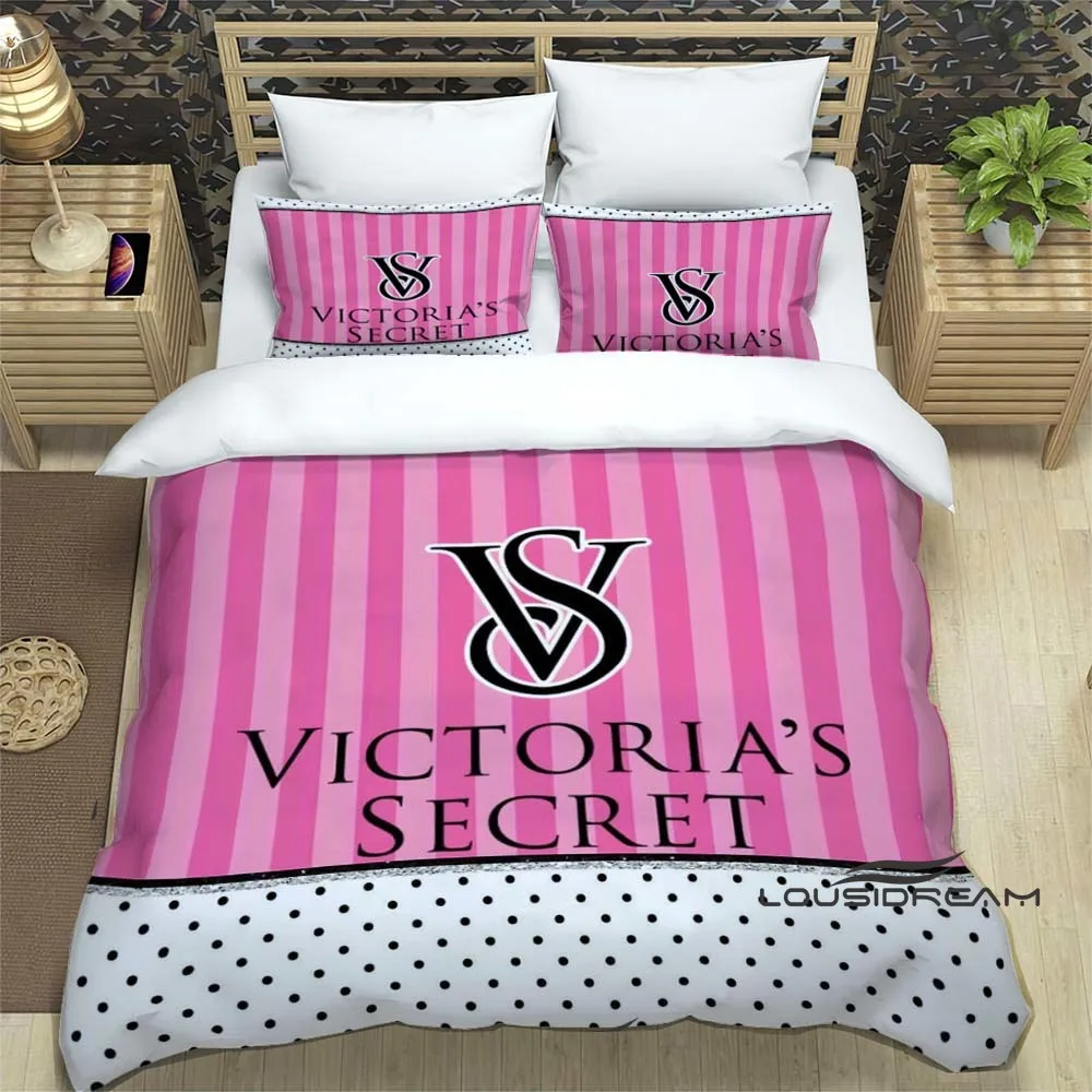 

Fashion V-VICTORIA'S SECRET Bedding Set 3D Printing Home Decoration Boy Girl King Size Bedding Set Quilt Cover Pillowcas