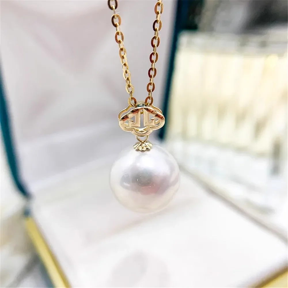 DIY Pearl Accessories G18K Yellow and White Gold Pendant Empty Fashion Necklace Pendant Female Fit 9-13mm Round Beads G029
DIY Pearl Accessories G18K Yellow and White Gold Pendant Empty Fashion Necklace Pendant Female Fit 9-13mm Round Beads G029