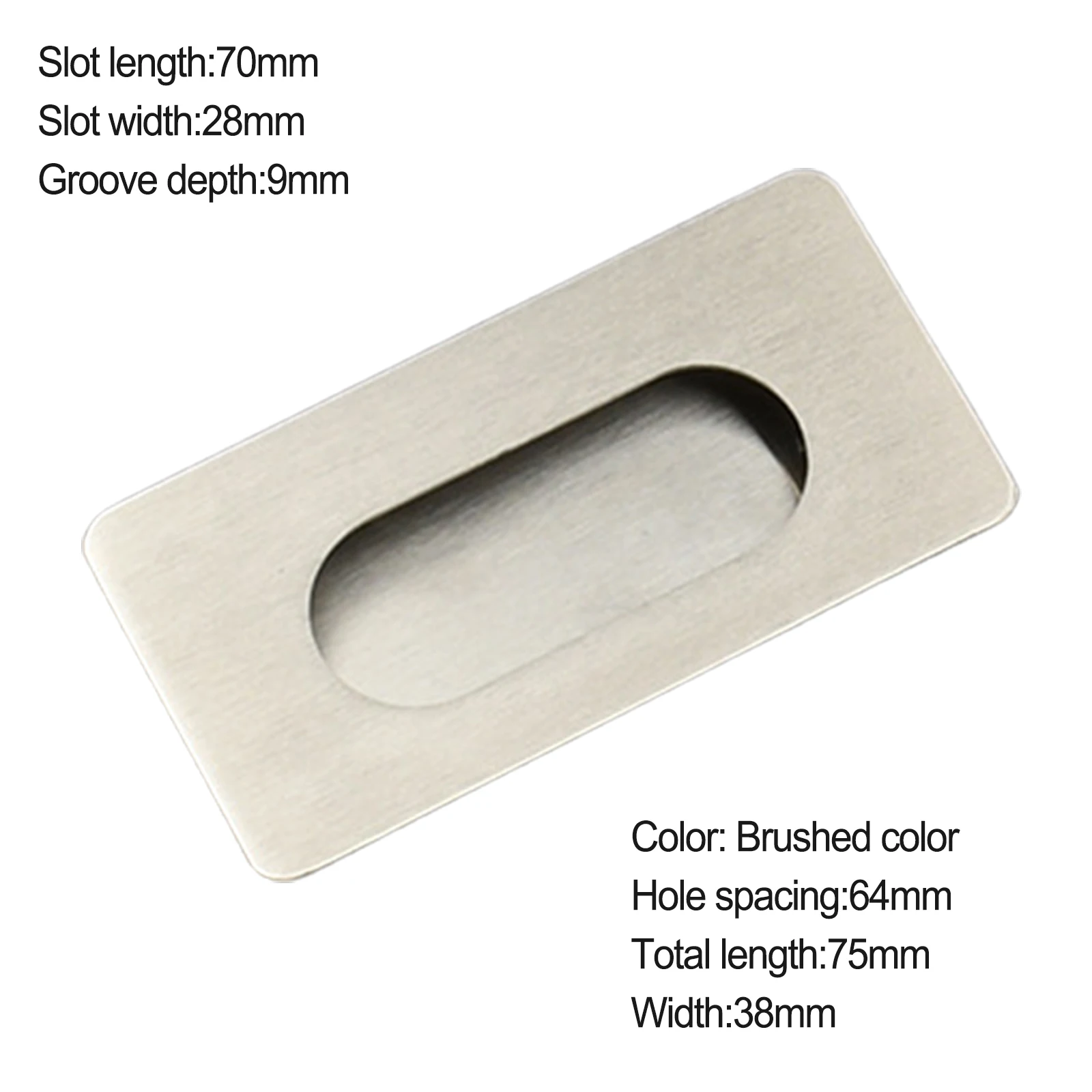 With Screws Cabinet Handle Zinc Alloy Slotted Recessed Handle Wardrobe Door Concealed Handle Convenient Practical
With Screws Cabinet Handle Zinc Alloy Slotted Recessed Handle Wardrobe Door Concealed Handle Convenient Practical