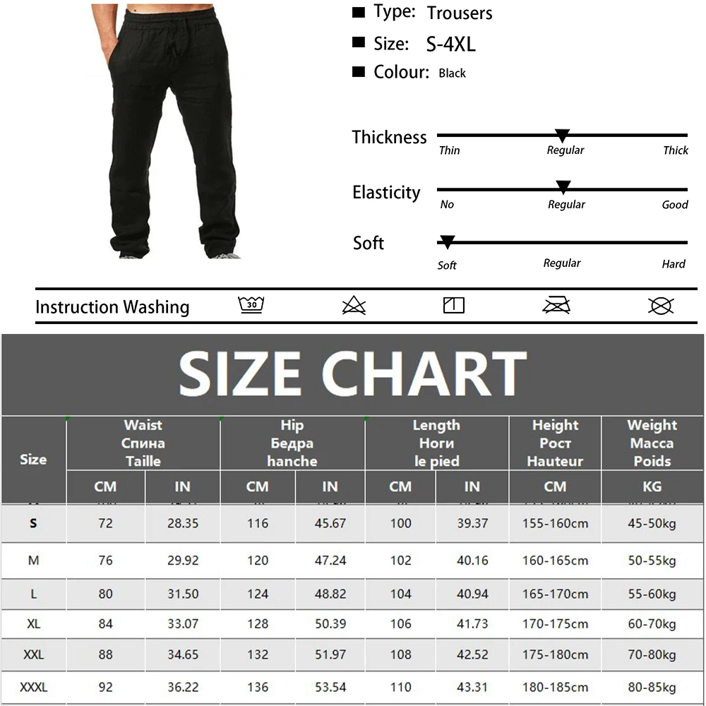 New Men's Cotton Linen Pants Male Spring Autumn Soft Comfy Solid Color Casual Trousers Fashion Streetwear Pants 1 Mallzona S48a926264a0b41d5b9401b31b0c04786R New Men's Cotton Linen Pants Male Spring Autumn Soft Comfy Solid Color Casual Trousers Fashion Streetwear Pants Mallzona
