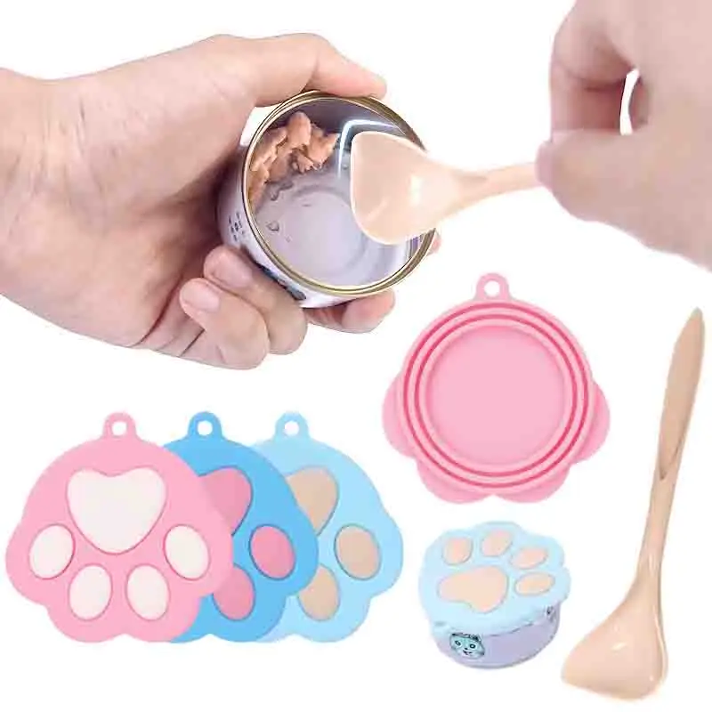 Pet Food Canned Sealed Feeders Portable Dog Cat Can Lid Universal Silicone Can Cover Fresh-keeping Lids Spoon Pet Daily Supplies
Pet Food Canned Sealed Feeders Portable Dog Cat Can Lid Universal Silicone Can Cover Fresh-keeping Lids Spoon Pet Daily Supplies