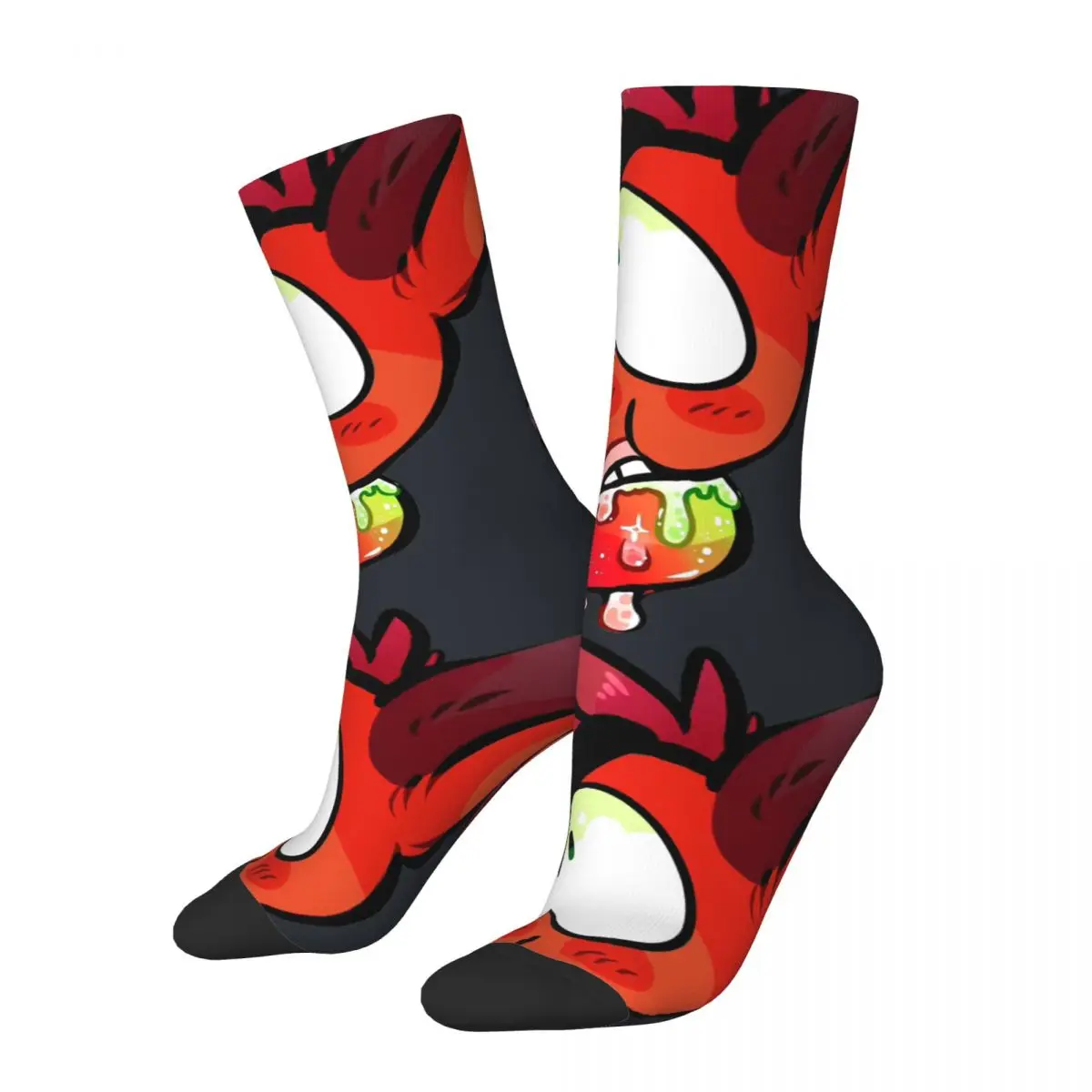 

Веселые забавные мужские Компрессионные носки, милые ретро носки с-аварией в стиле Харадзюку, уличный стиль, Необычные Носки с рисунком, сумасшедший подарок