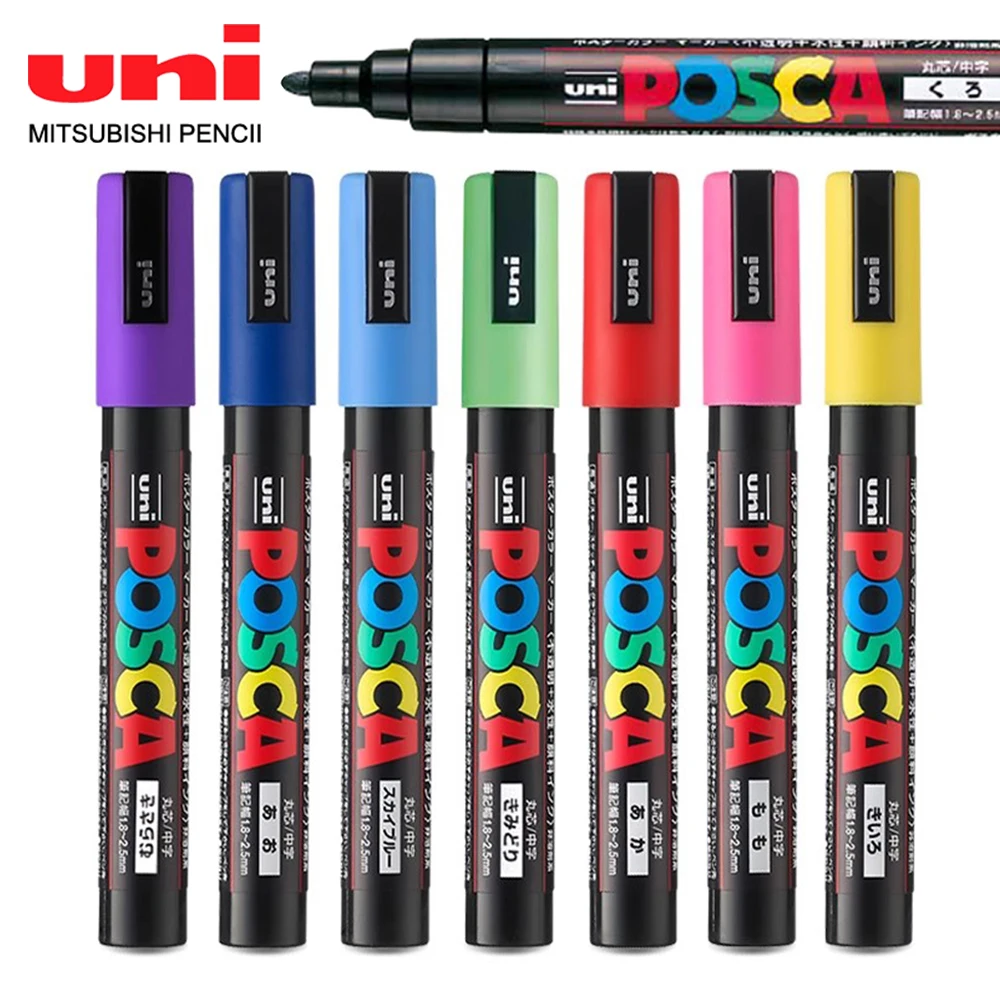 1 шт., японский маркер UNI Posca, фотопоп, Цветной Акриловый Плакат на водной основе, граффити, маркер Mitsubishi, 1,8-2,5 мм, художественные принадлежности
1 шт., японский маркер UNI Posca, фотопоп, Цветной Акриловый Плакат на водной основе, граффити, маркер Mitsubishi, 1,8-2,5 мм, художественные принадлежности
