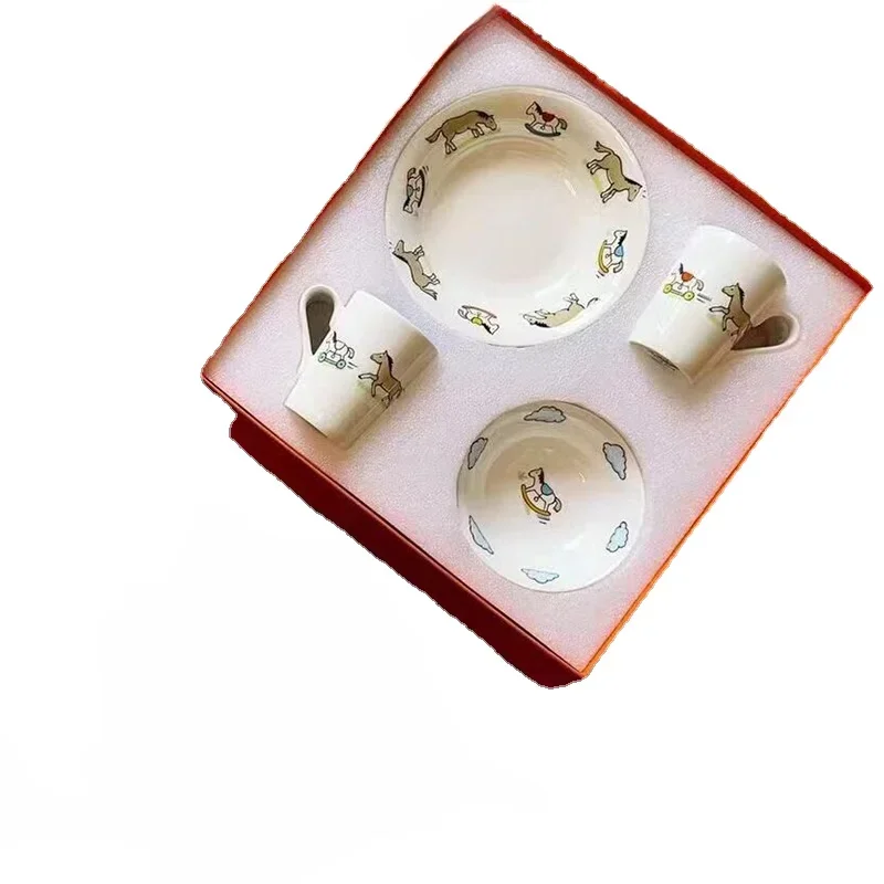 4 pcs Ceramic Children Tableware Set Including Cups Style Milk Water Mugs Birthday Wedding Presents cute plates
4 pcs Ceramic Children Tableware Set Including Cups Style Milk Water Mugs Birthday Wedding Presents cute plates