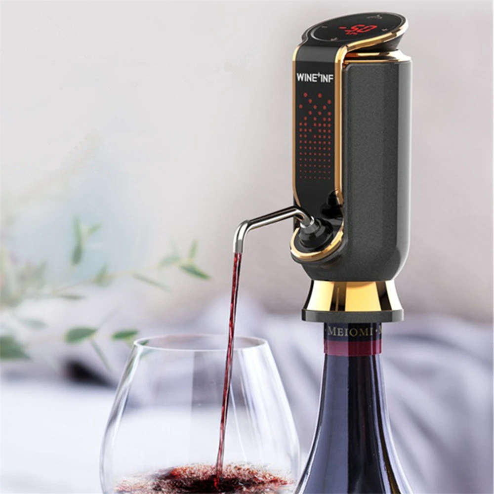 

Electric Red Wine Decanter Vacuum Fresh-keeping for 10 days Adjustable Output Wine Auto Quick Wine Aerator Kitchen Accessories