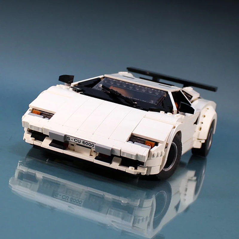 1251Pcs MOC Lamborghiningeds LC5000 Countach Quattrovalvole Building Blocks Vehicle Model Classic Collection Bricks Cars Toys 1251Pcs MOC Lamborghiningeds LC5000 Countach Quattrovalvole Building Blocks Vehicle Model Classic Collection Bricks Cars Toys