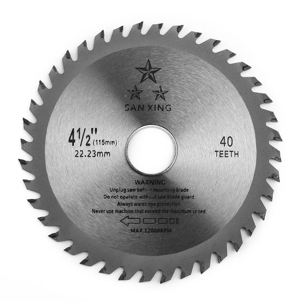 

4.5inch 115mm Carbide Circular Saw Blade 40 Teeth Saw Blade Disc Cutter For Angle Grinder Saw Blade For Wood Plastic Cutting