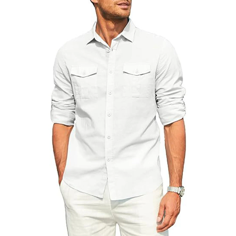 Durable Beach Party Shirt Top Elegant Lapel Neck Long Sleeve Loose Mens Regular Solid Color Versatile Universal
Durable Beach Party Shirt Top Elegant Lapel Neck Long Sleeve Loose Mens Regular Solid Color Versatile Universal