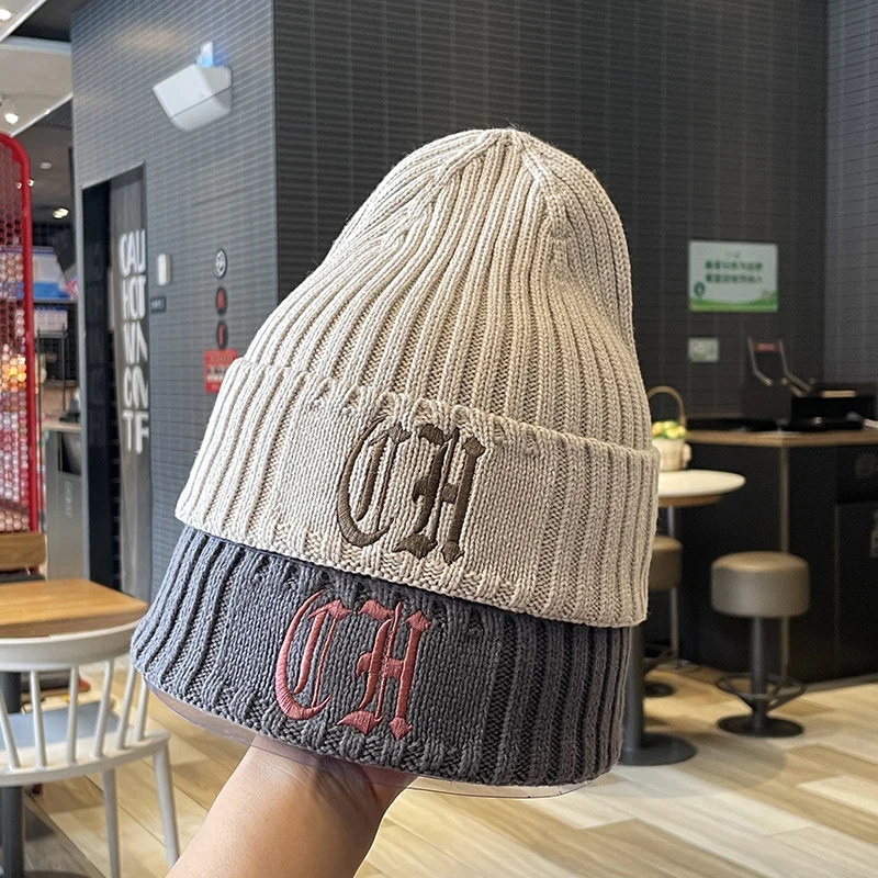 Embroidery Knitted Hat Men and Women Autumn and Winter Woolen Hat Couple Casual Sports Personalized Beanie Hat Men's Fashion
Embroidery Knitted Hat Men and Women Autumn and Winter Woolen Hat Couple Casual Sports Personalized Beanie Hat Men's Fashion