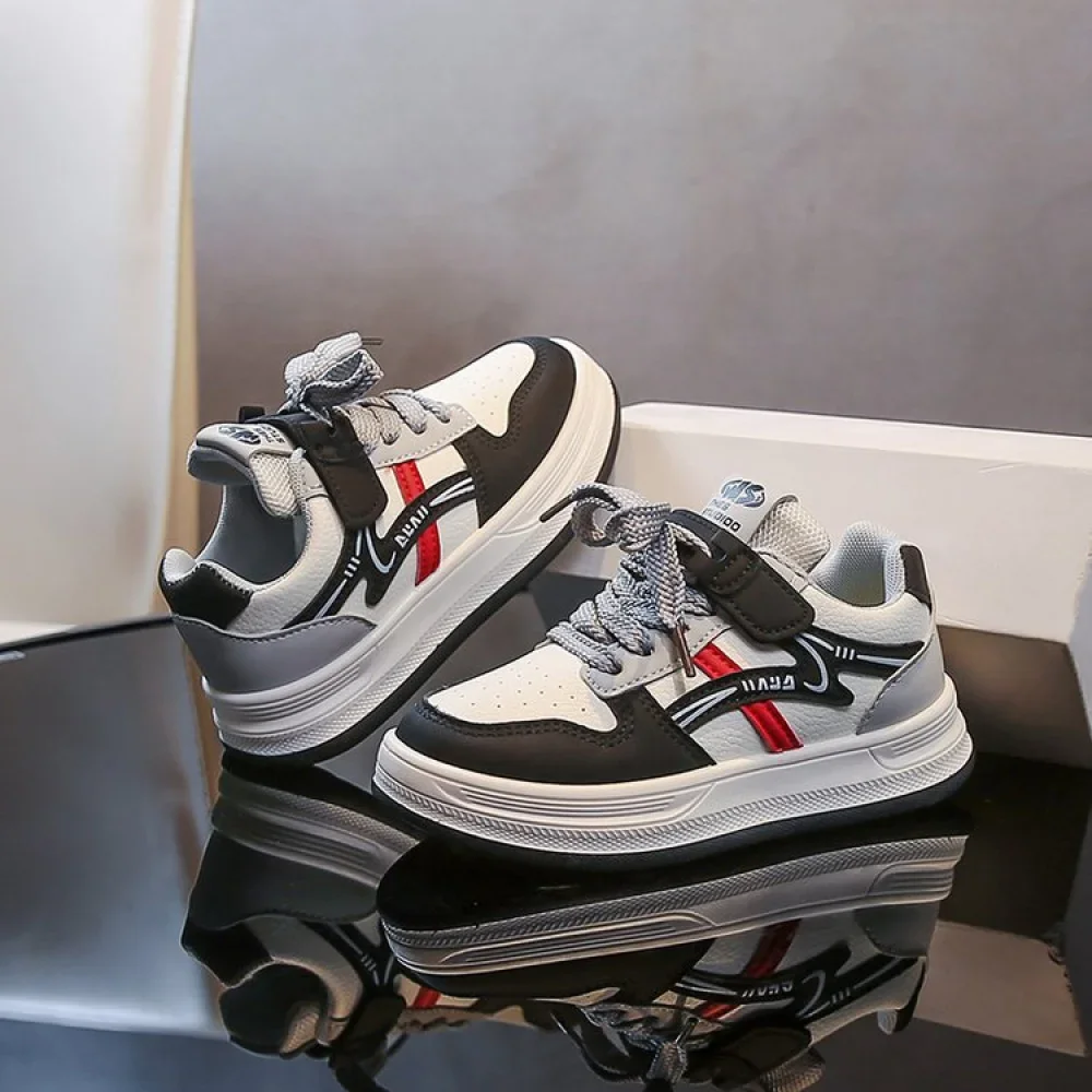 أحذية رياضية من جلد البولي يوريثان للأطفال، أحذية رياضية عصرية للمراهقين، أحذية رياضية مضادة للانزلاق ومقاومة للماء للأولاد والبنات أحذية رياضية من جلد البولي يوريثان للأطفال، أحذية رياضية عصرية للمراهقين، أحذية رياضية مضادة للانزلاق ومقاومة للماء للأولاد والبنات