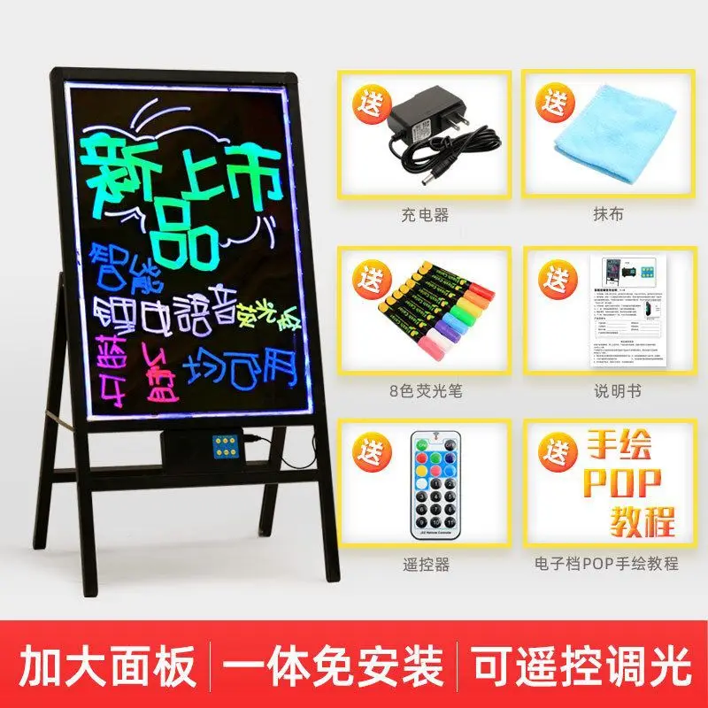 Night Market Stall Small Blackboard D Electronic Fluorescent Board Colorful Luminous Billboard Screen Stall Publicity Board Hang
Night Market Stall Small Blackboard D Electronic Fluorescent Board Colorful Luminous Billboard Screen Stall Publicity Board Hang