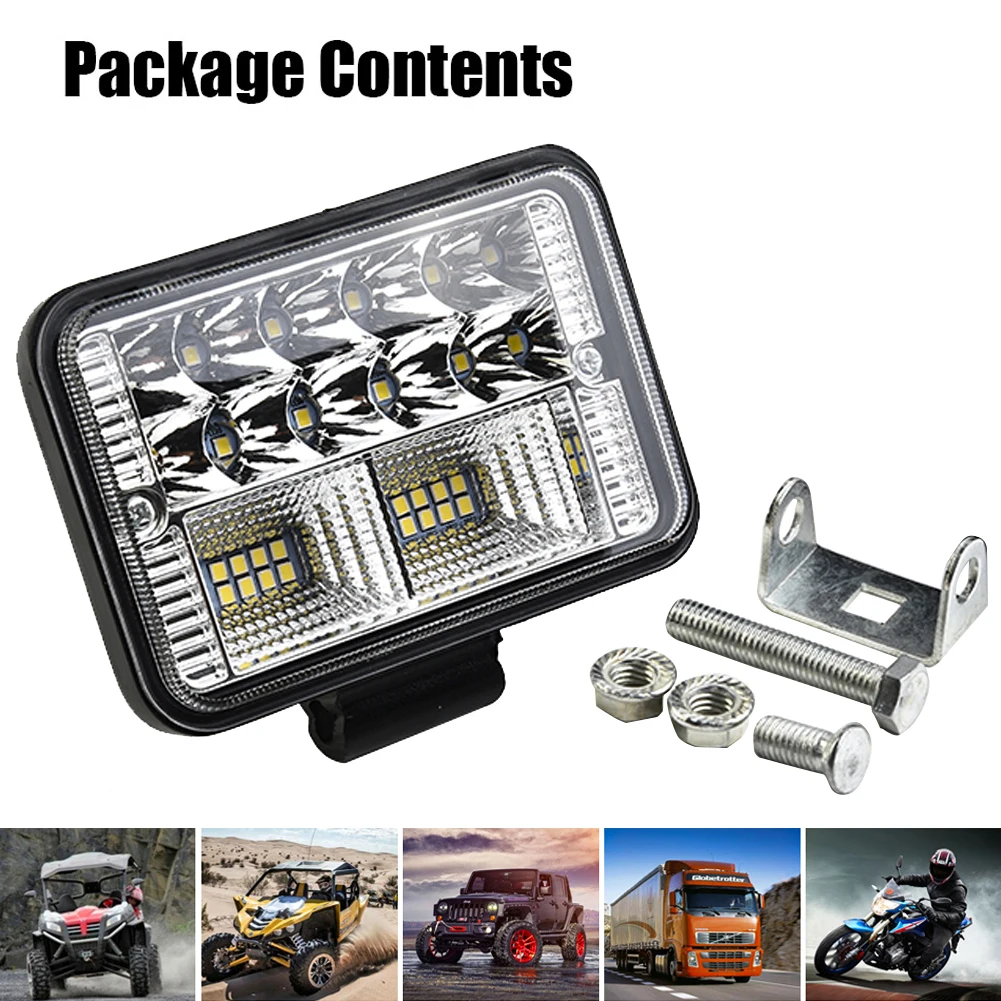 Car LED Work Light Truck Trailer 26LED 12V 24V 6000LM 6000K White Driving Bulb Spot Waterproof Exterior Parts Lamp
Car LED Work Light Truck Trailer 26LED 12V 24V 6000LM 6000K White Driving Bulb Spot Waterproof Exterior Parts Lamp
