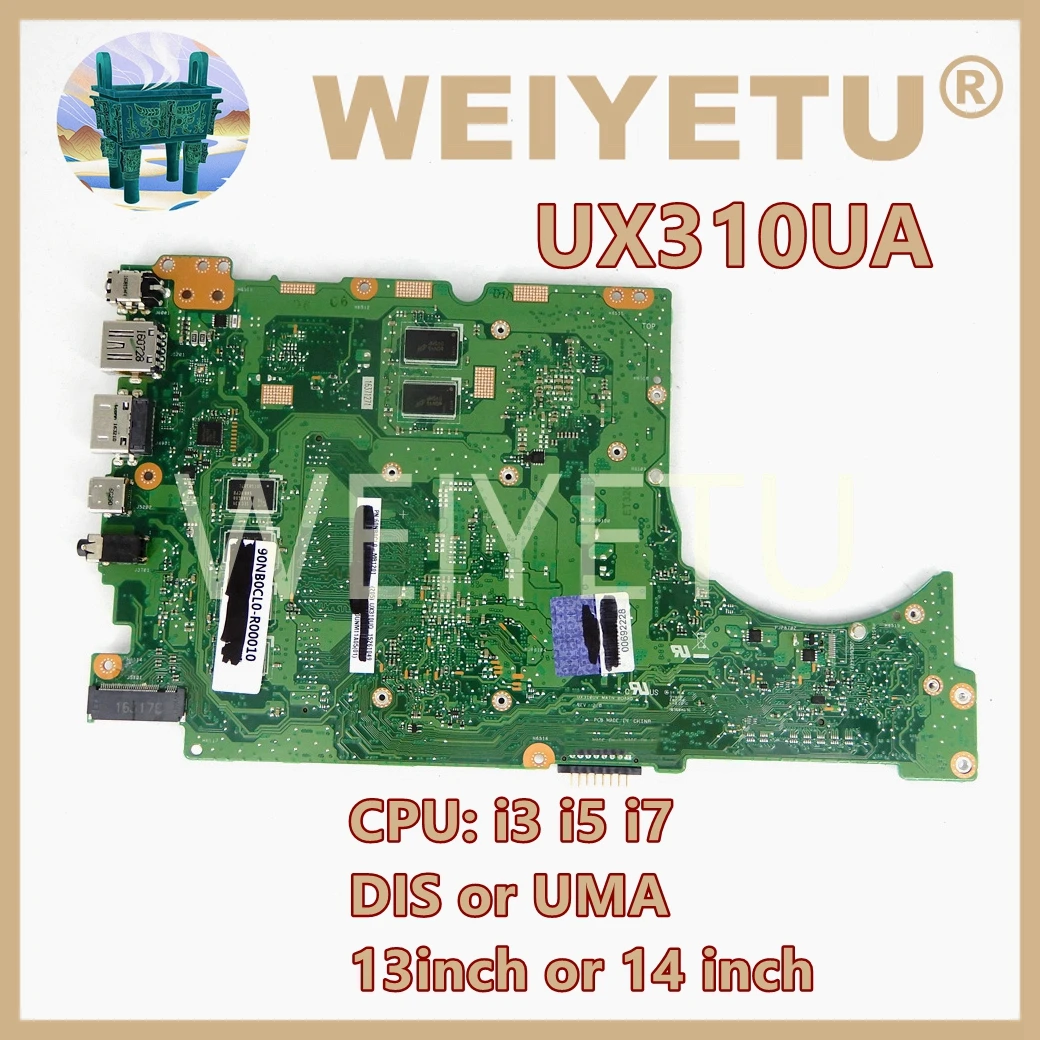 UX310UV i3/i5/i7 CPU Материнская плата ASUS UX310U UX310UA UX3000U RX310U UX310UQ/UQK UX410U RX410U UX410UA/UAK UX410UQK материнская плата
UX310UV i3/i5/i7 CPU Материнская плата ASUS UX310U UX310UA UX3000U RX310U UX310UQ/UQK UX410U RX410U UX410UA/UAK UX410UQK материнская плата