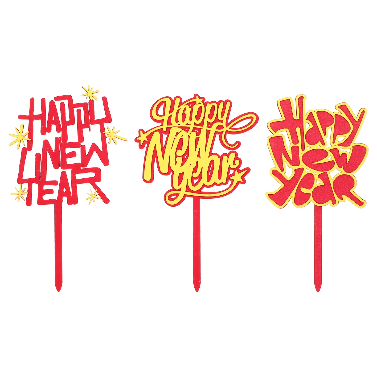 6pcs Festive New Year Theme Cake Toppers Delicate New Year Cupcake Picks New Year Party Cake Decor
6pcs Festive New Year Theme Cake Toppers Delicate New Year Cupcake Picks New Year Party Cake Decor