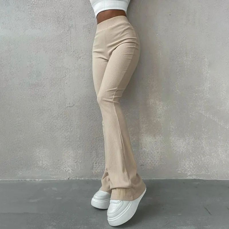 New Solid High Elastic Waist Solid Women Y2k Slim Fit Slim Fit Flared Hem Soft Fashion Trousers Spring Streetwear Sweatpants
New Solid High Elastic Waist Solid Women Y2k Slim Fit Slim Fit Flared Hem Soft Fashion Trousers Spring Streetwear Sweatpants