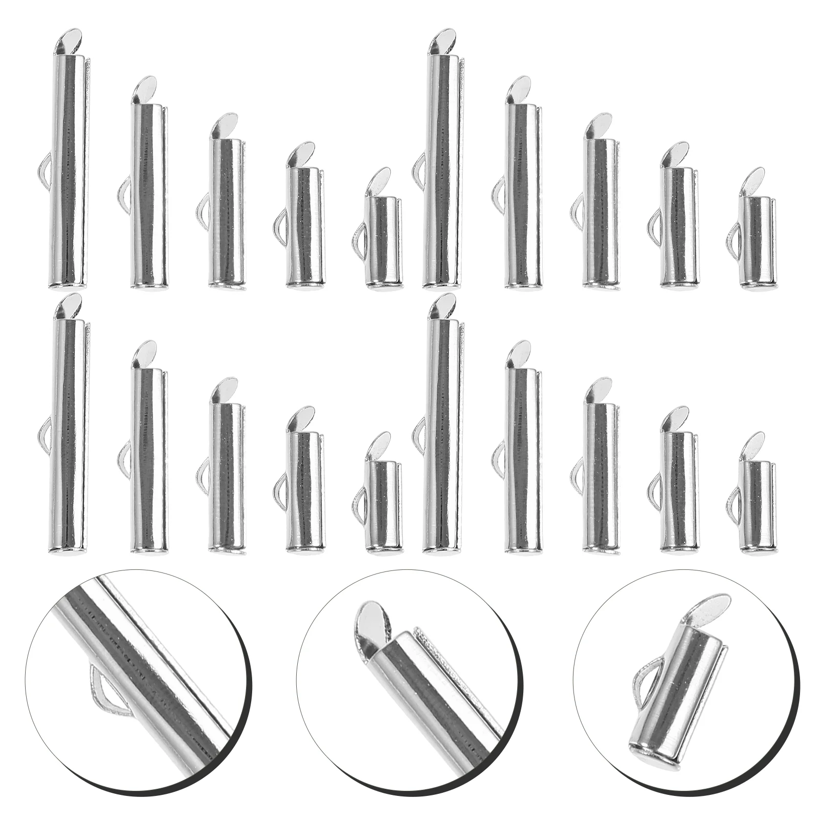 1 Bag of Sliding Tube Slider Jewelry Accessory Slider Clasps Connecting Clasp Tubes for Craft Diy
1 Bag of Sliding Tube Slider Jewelry Accessory Slider Clasps Connecting Clasp Tubes for Craft Diy