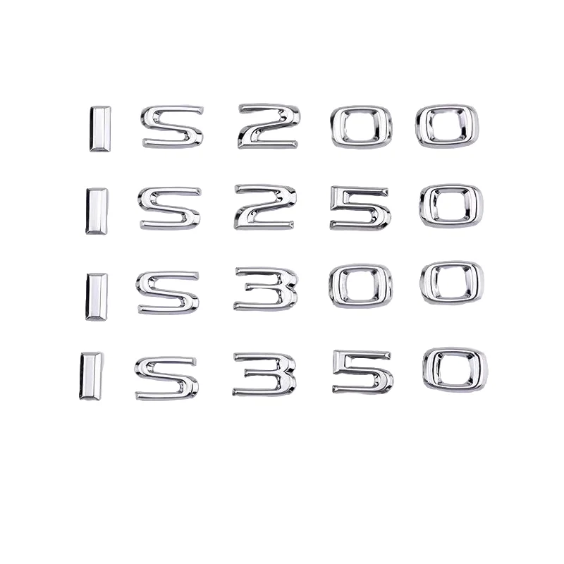 Suitable for Lexus IS 200 250 300 350 300 H 200 T 500 car trunk logo badge accessories bright black ABS 3D letter accessories.
Suitable for Lexus IS 200 250 300 350 300 H 200 T 500 car trunk logo badge accessories bright black ABS 3D letter accessories.