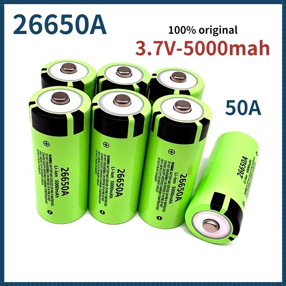 Free Shipping 2024 100% Best-selling New 26650 3.7V 5000mAh 50A Power Lithium-ion Battery 26650A, Suitable for LED Flashlights
Free Shipping 2024 100% Best-selling New 26650 3.7V 5000mAh 50A Power Lithium-ion Battery 26650A, Suitable for LED Flashlights