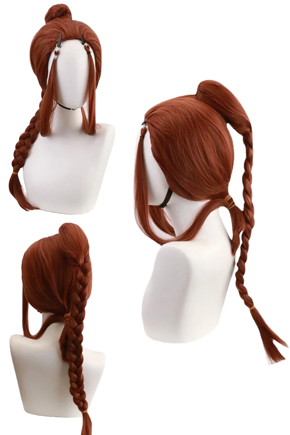 

Длинный парик Katara для косплея, женский аксессуар для костюма, аватар из мультфильма, последний косплей, страйбандер, фантазия, искусственные волосы, реквизит