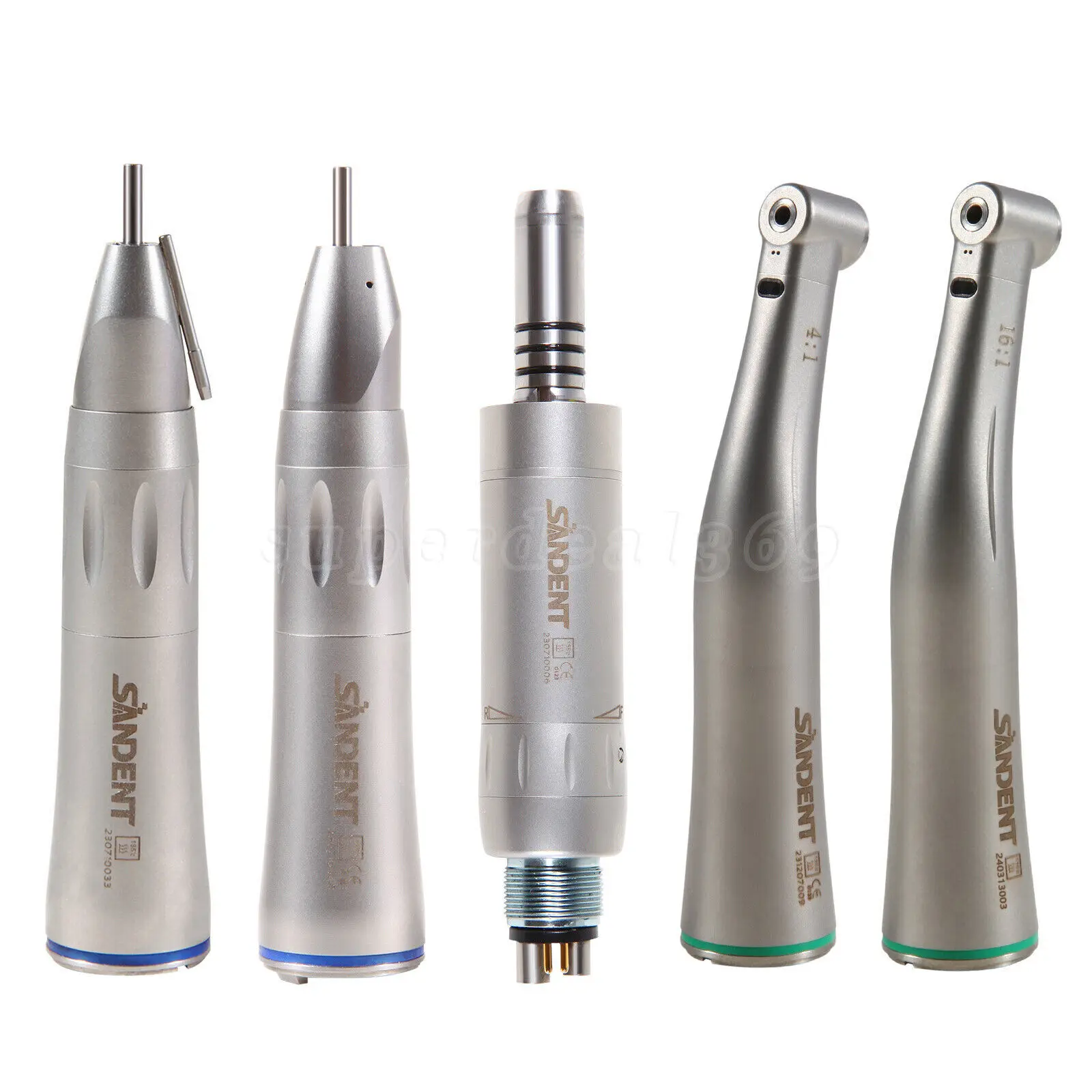 

Dental 1:1 4:1 16:1 Fiber Optic LED Contra Angle Straight Handpiece Air Motor 6Hole Fit Nsk/Kavo