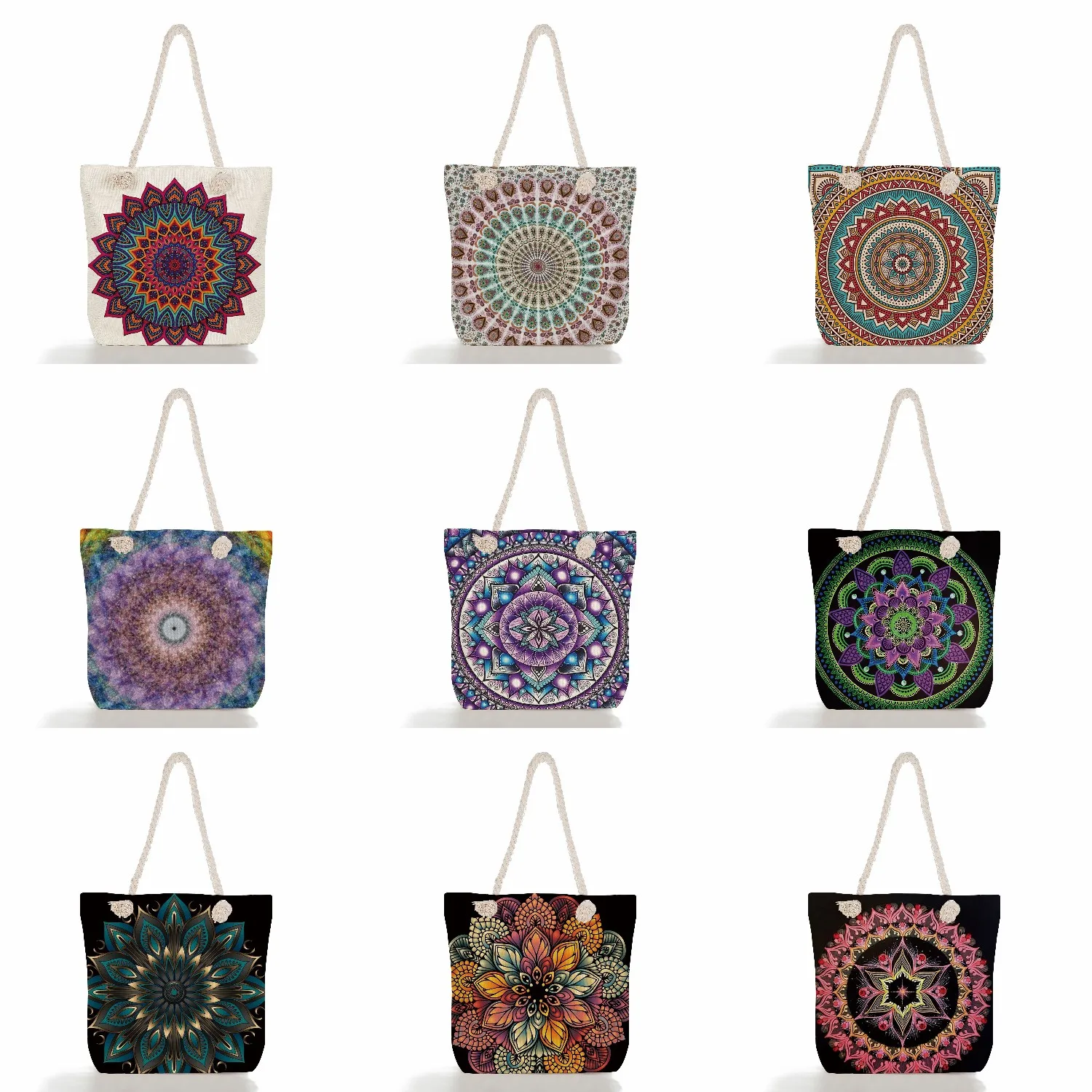 Eco Reusable Flower Tote Bags Geometry Floral Print Handbags For Lady Traveling Beach Custom Pattern Women Foldable Shopping Bag
Eco Reusable Flower Tote Bags Geometry Floral Print Handbags For Lady Traveling Beach Custom Pattern Women Foldable Shopping Bag