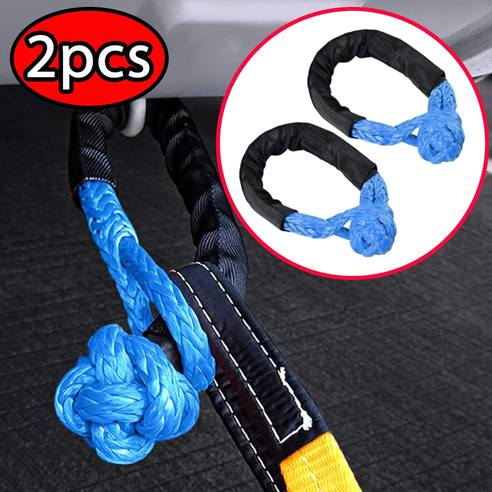 2pcs 1/2" 38000 lbs Car Tow Rope Shackle Synthetic Soft Pull Rope for ATV UTV SUV Truck Emergency Traction Rope
2pcs 1/2" 38000 lbs Car Tow Rope Shackle Synthetic Soft Pull Rope for ATV UTV SUV Truck Emergency Traction Rope