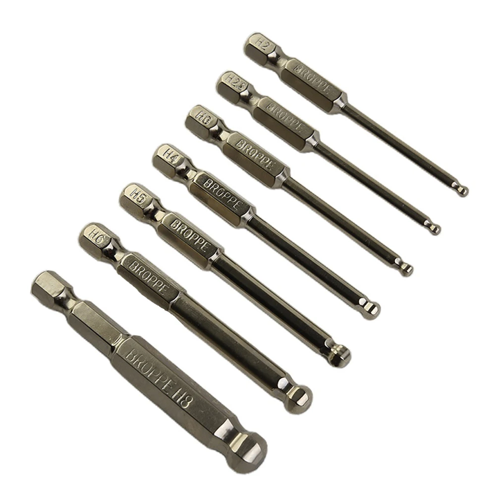 1pc Ball End Hex Screwdriver Bit Metric Hex Bit 65mm Long Magnetic Driver Bit Drill Bit Adapter Electric Maintenance Tools
1pc Ball End Hex Screwdriver Bit Metric Hex Bit 65mm Long Magnetic Driver Bit Drill Bit Adapter Electric Maintenance Tools