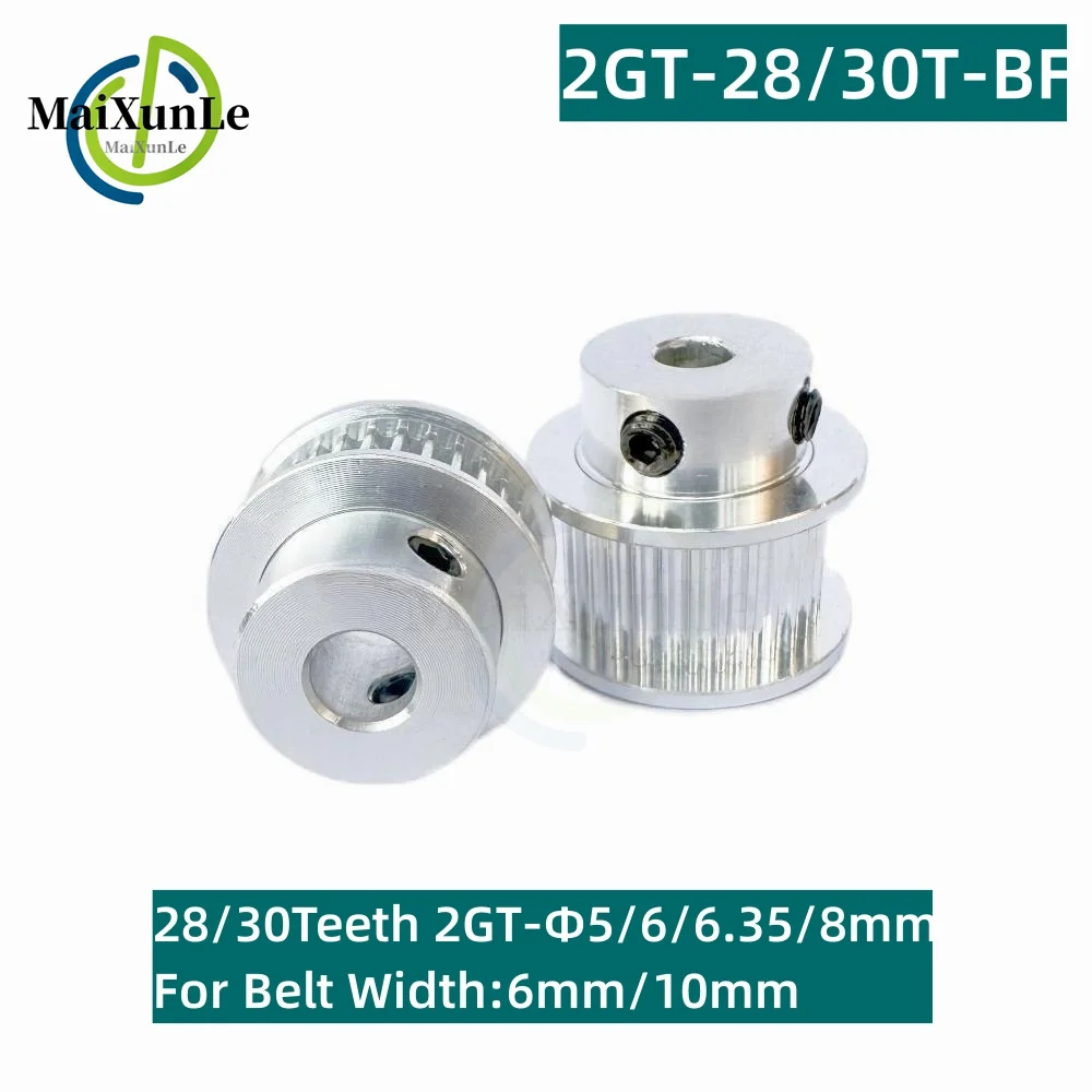 3D Printer Parts Gt2 Timing Pulley 2GT 28/30 Tooth BF Type Hole Diameter 5/6/6.35/8MM Belt Wide 6/10MM
3D Printer Parts Gt2 Timing Pulley 2GT 28/30 Tooth BF Type Hole Diameter 5/6/6.35/8MM Belt Wide 6/10MM