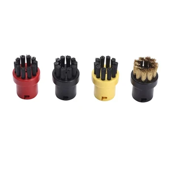 스팀 청소기 부착물 교체 라운드 스프링클러 노즐 헤드, Karcher SC1 SC2 SC3 SC4 SC5 SC7 CTK10 용 청소 브러시