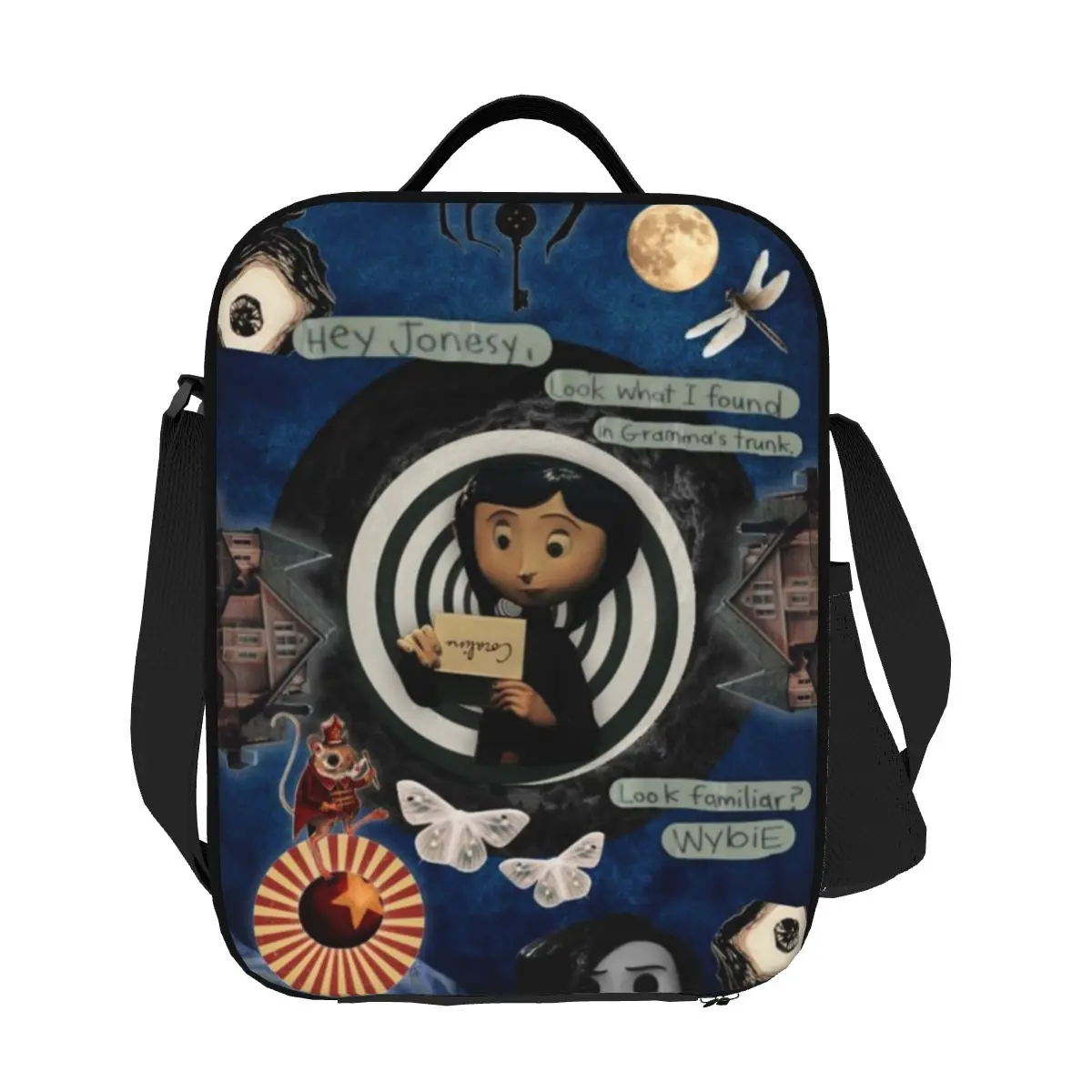 Custom Horror Movie Coraline Lunch Box Women Leakproof Halloween Thermal Cooler Food Insulated Lunch Bag School Children Student
Custom Horror Movie Coraline Lunch Box Women Leakproof Halloween Thermal Cooler Food Insulated Lunch Bag School Children Student