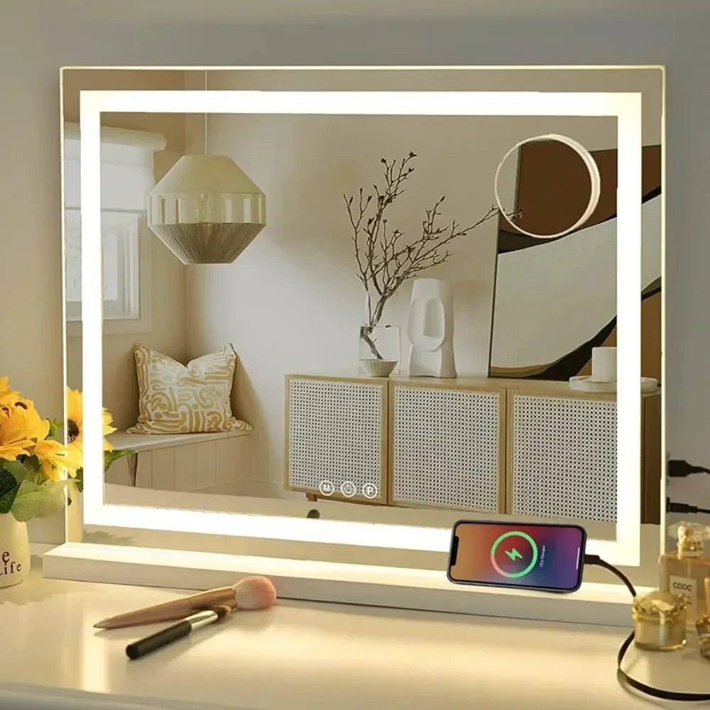 Sucedey Vanity Mirror with Lights, 23" x 18" Makeup Mirror, Mirror with 3 Color Modes & Adjustable Brightness
Sucedey Vanity Mirror with Lights, 23" x 18" Makeup Mirror, Mirror with 3 Color Modes & Adjustable Brightness