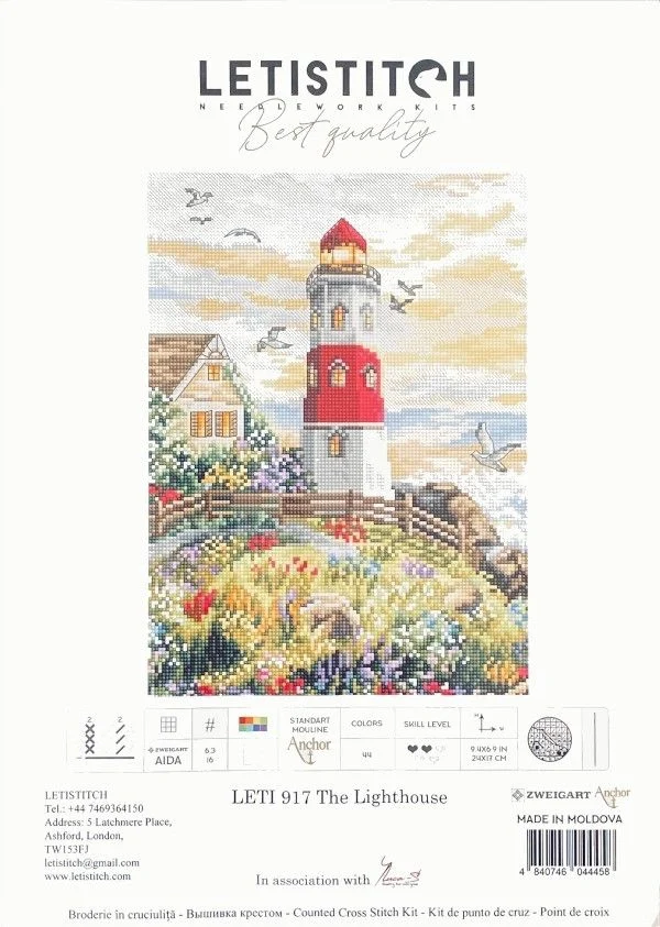 

Наборы для вышивания Seaside Lighthouse, наборы для вышивки крестом, хлопчатобумажная ткань, украшение для дома своими руками, настенная подвеска, 30-37