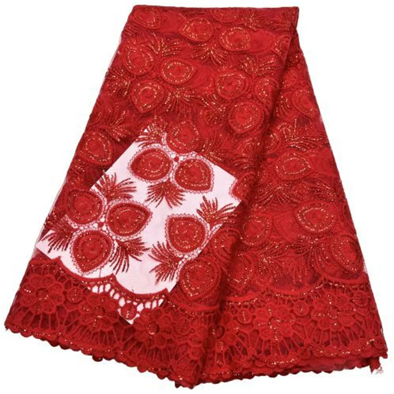 2023 High Quality Nigerian Lace Fabric Embroidery French African Lace Fabric Weaving Design Red Sequins Lace Fabric H99-5
2023 High Quality Nigerian Lace Fabric Embroidery French African Lace Fabric Weaving Design Red Sequins Lace Fabric H99-5