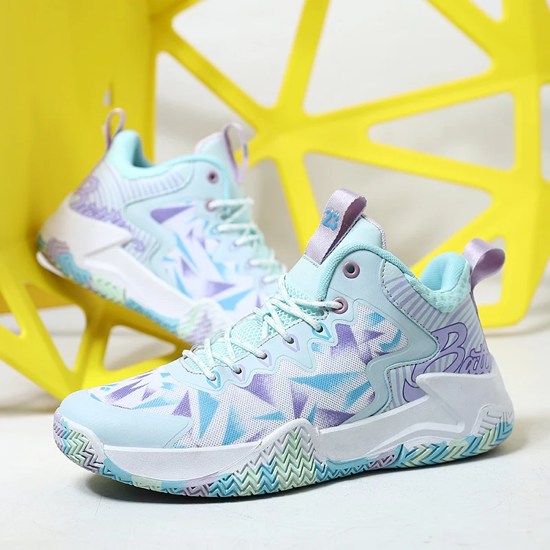 Fashion Streetwear Men Basketball Shoes High Sneaker Breathable Mesh Basketball Sneakers Men Outdoor Anti-slip Sports Shoes Boys
Fashion Streetwear Men Basketball Shoes High Sneaker Breathable Mesh Basketball Sneakers Men Outdoor Anti-slip Sports Shoes Boys