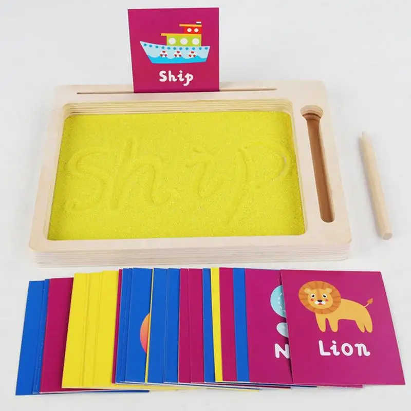 Montessori Sand Tray Sensory Toy Sand Writing Alphabet Early Education Letters Learning Tools With 36 Cards Homeschool Numbers
Montessori Sand Tray Sensory Toy Sand Writing Alphabet Early Education Letters Learning Tools With 36 Cards Homeschool Numbers