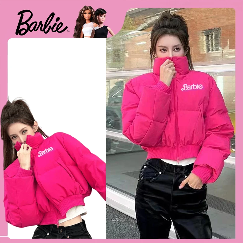 Barbie Pink Short Stand Collar Thickened Cotton Clothes Winter Girls Kawaii Animation Versatile Bread Clothes Tops Jacket Gifts
Barbie Pink Short Stand Collar Thickened Cotton Clothes Winter Girls Kawaii Animation Versatile Bread Clothes Tops Jacket Gifts