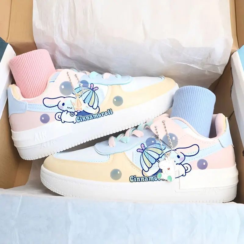 Новые Симпатичные женские кроссовки Miniso Cinnamoroll Kuromi Melody конфетных цветов, женские кроссовки для доски, удобные кроссовки для подарка на день рождения
Новые Симпатичные женские кроссовки Miniso Cinnamoroll Kuromi Melody конфетных цветов, женские кроссовки для доски, удобные кроссовки для подарка на день рождения