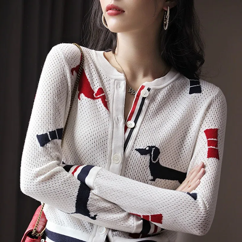 Golf Wear Women's Sportswear Spring Thin Ladies Knitted Sweater Long Sleeve Golf Coat Shirts High Elastic cardigan golf Clothing
Golf Wear Women's Sportswear Spring Thin Ladies Knitted Sweater Long Sleeve Golf Coat Shirts High Elastic cardigan golf Clothing