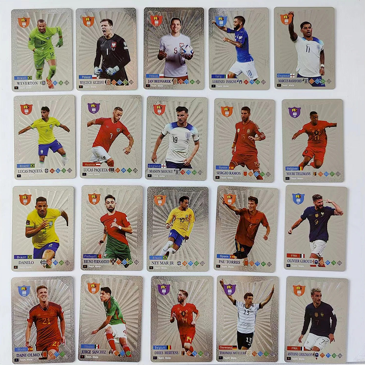 New 55PCS Football Star Silver Card Limited Signature Collection Plastic Cards Card Trading Children Fans Gift Toy Drop Shipping
New 55PCS Football Star Silver Card Limited Signature Collection Plastic Cards Card Trading Children Fans Gift Toy Drop Shipping