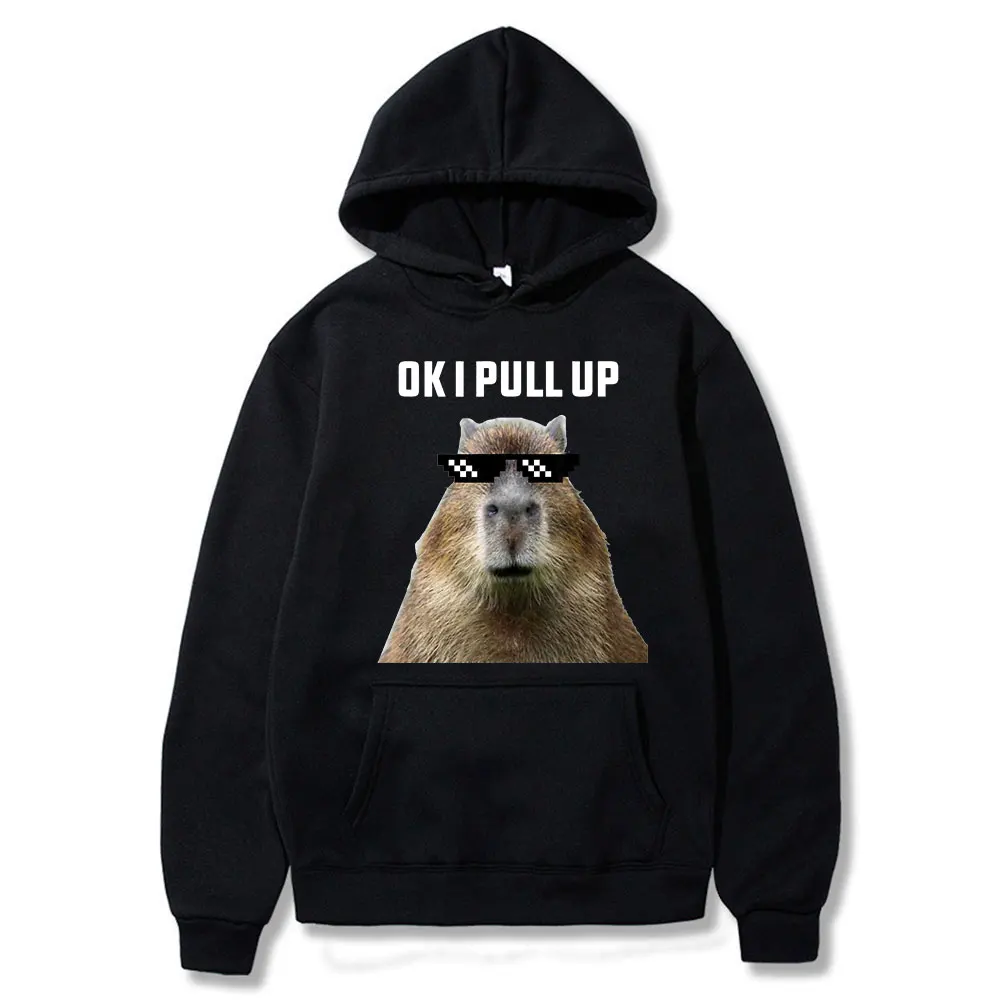 Funny Ok I Pull Up Capybara Print Cool Hoodie Men's Fashion Casual Hoodies Gothic Pullovers for Teens Men Boy Hooded Sweatshirts
Funny Ok I Pull Up Capybara Print Cool Hoodie Men's Fashion Casual Hoodies Gothic Pullovers for Teens Men Boy Hooded Sweatshirts
