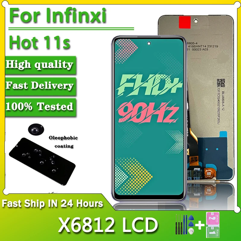 6,78 "Горячий экран 11S для Infinix Hot 11s NFC X6812 X6812B ЖК-дисплей кодирующий преобразователь сенсорного экрана в сборе запасные части
6,78 "Горячий экран 11S для Infinix Hot 11s NFC X6812 X6812B ЖК-дисплей кодирующий преобразователь сенсорного экрана в сборе запасные части