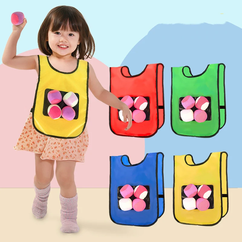 Kids Outdoor Sport Game Sticky Ball Jersey Vest Waistcoat Throwing Toys For Children Catching Tail Training Equipment Teamwork
Kids Outdoor Sport Game Sticky Ball Jersey Vest Waistcoat Throwing Toys For Children Catching Tail Training Equipment Teamwork