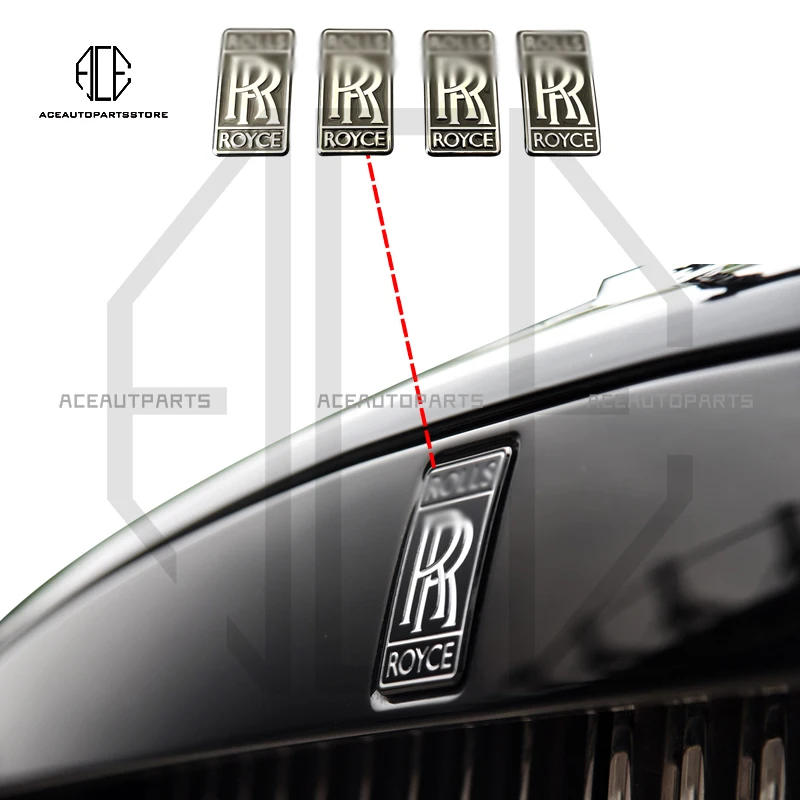 

For Rolls-Royce Ghost Cullinan Obsidian Tungsten Steel Alloy Material Car Logo Exterior Trims Decoration